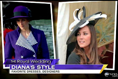 ABC News: Diana and Kate's style